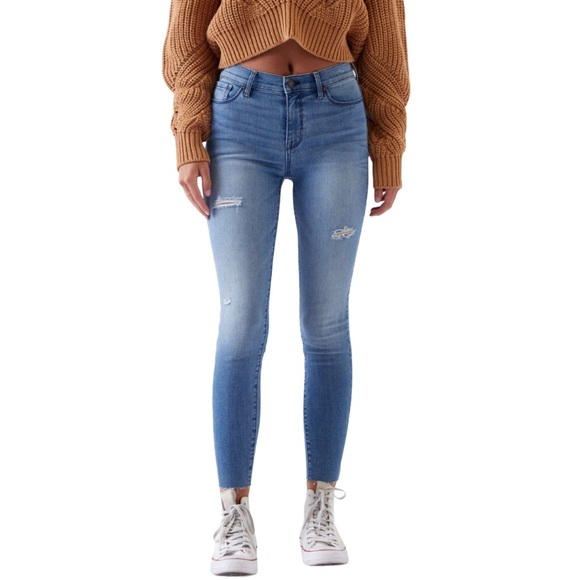 PacSun Denim - PacSun Medium Indigo High Waisted Ankle Jeggings